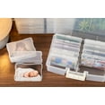 thumbnail image 6 of IRIS 4" x 6" Photo Card Craft Keeper Storage Boxes with Handle and 12 cases, Clear, 6 of 7