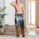 thumbnail image 2 of Balery Realistic Cute Sea Turtle Pantalones de pijama para hombre, pijama ultraligero, pantalón de descanso-Large, 2 of 6