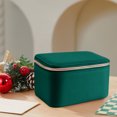 thumbnail image 4 of Ovzne Storage Box Covered Storage Box Leather Jewelry Boxes For Travel Jewelry Box Convenient Travel Packaging Bag Jewelry Storage Box Earrings Divided Storage Box On Clearance, 4 of 5