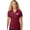 Maroon, variant on Womens Pastel Bowling Arch Moisture-Wicking Polo Shirt, Medium Atomic Blue