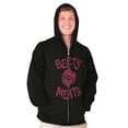 thumbnail image 5 of Beets Not Meats Clean Eating Veggie Zip Up Hoodie Men's Women's Brisco Brands S, 5 of 6
