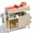 Natural, variant on Haooyeah Wrapping Station Cart Contemporary Adjustable Height with Drawer Cabinet Ribbon Rack Tape Holder Lockable Wheels 30.7-35.6in