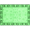 thumbnail image 1 of Ahgly Company Indoor Rectangle Oriental Emerald Green Traditional Area Rugs, 5' x 7', 1 of 4