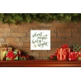 thumbnail image 3 of Silent Night Holy Night 15.5" x 15.5" Framed Christmas Wall Decor Art Print Sign Poster in a, 3 of 8