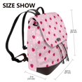 thumbnail image 2 of Sikiie Strawberry And Heart Women Genuine Leather Backpack Fashion Rucksack Daypack Leather Casual Travel Backpacks for Women, 2 of 4