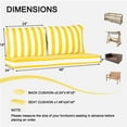 thumbnail image 4 of Outdoor Loveseat Cushion Set, 48 x 24, Water Repellent, Fade Resistant, Couch love seat, 4 of 6
