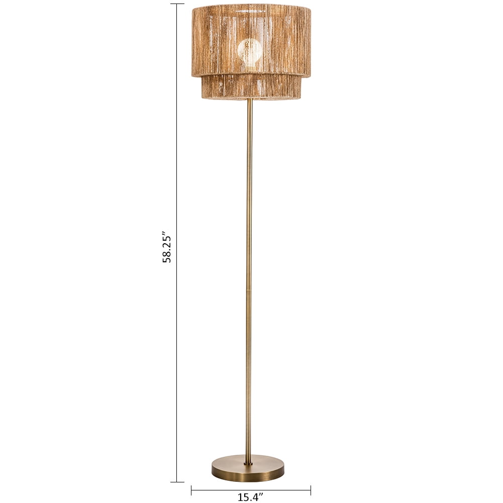 twisted rope floor lamp