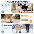 thumbnail image 2 of QZGZDS Dog Socks 4 Pack for Dogs, Anti-Slip Dog Shoes with Grippers, Adjustable Reflective Dog Booties Black, 2 of 7