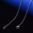 thumbnail image 2 of 1Pcs Round Snake Chain Necklace Real 18K Gold Plated Dainty Minimalist Simple Necklace with Rondelle Beads Lobster Claw Clasp for Fashion Jewelry Wedding Birthday Gift, 2 of 4