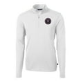 thumbnail image 2 of Men's-Cutter & Buck  White Inter Miami CF Big & Tall Virtue Eco Pique Recycled Quarter-Zip Pullover Top, 2 of 3