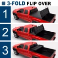thumbnail image 3 of MOSTPLUS Tri-Fold 6FT Truck Bed Soft Tonneau Cover for 2005-2015 Toyota Tacoma Waterproof, 3 of 5