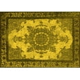 thumbnail image 1 of Ahgly Company Machine Washable Indoor Rectangle Oriental Yellow Industrial Area Rugs, 8' x 10', 1 of 4