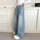 thumbnail image 5 of Odeerbi 5-15 Años Niñas Jeans de Pierna Ancha Pantalones de Denim Con Perlas Pantalones de Vaquero Sueltos Ropa Exterior Casual Pantalones de Pierna Recta, 5 of 9