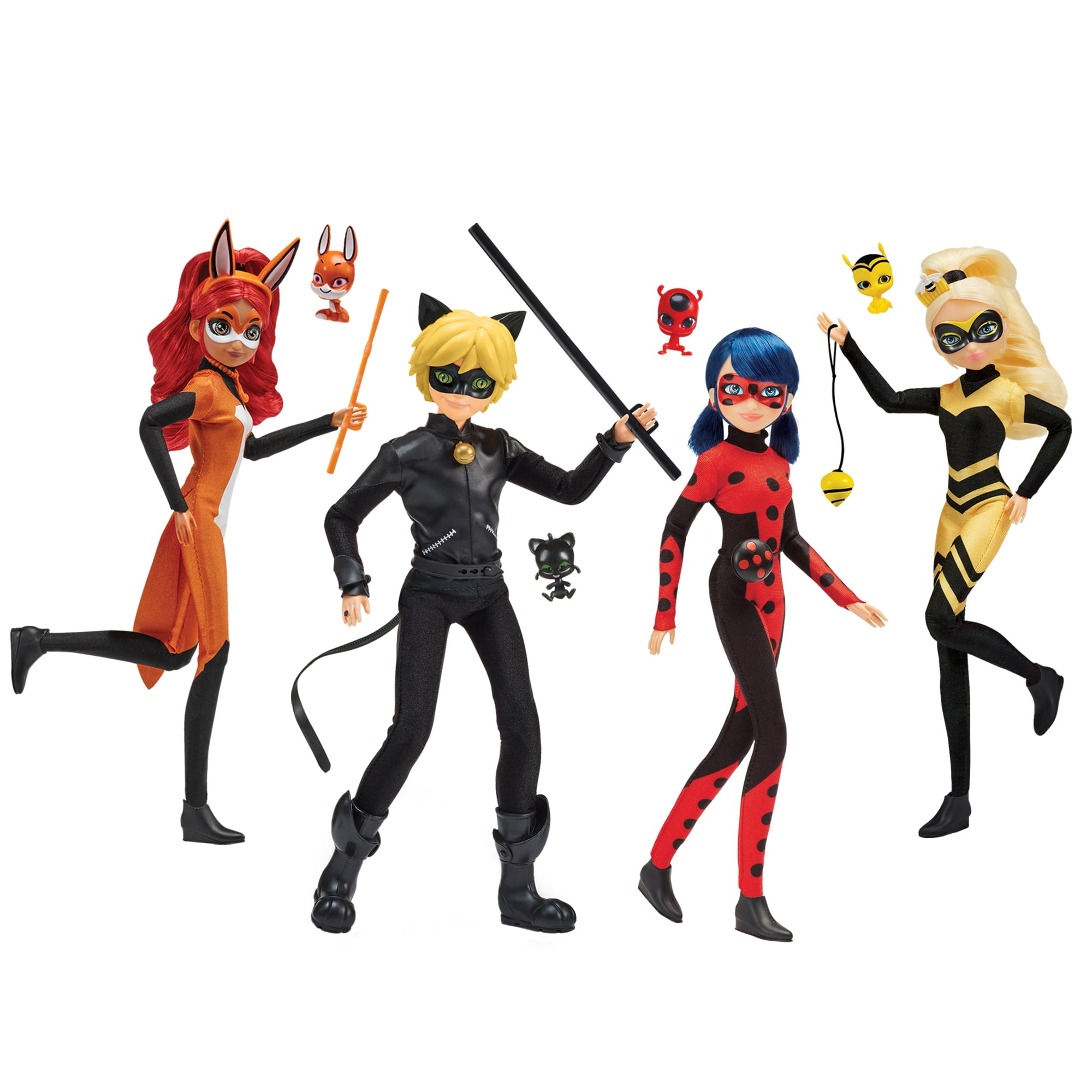 Miraculous Heroez Doll Playset, 4 Pieces, Ages 3