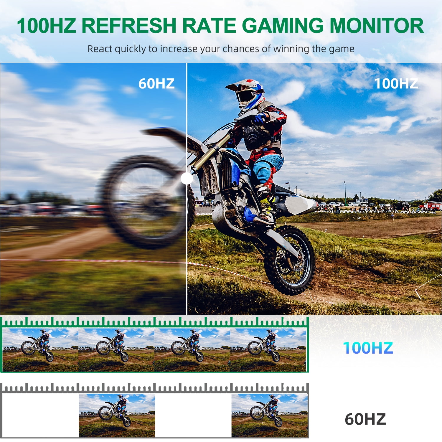 UPERFECT 18.5" Portable Gaming Monitor 120HZ, 1080P IPS HDR Eye Care Computer Display, External Second Screen for Laptop, Xbox, PS5 Nintendo