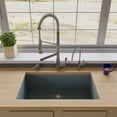 thumbnail image 3 of ALFI brand AB3322UM-T Titanium 33" Single Bowl Undermount Granite Composite Kitchen Sink, 3 of 9