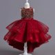 thumbnail image 1 of Vestido de princesa para niñas, vestido sin mangas con cola, vestido de novia de flores para niña, falda hinchada, desfile de moda para niños, Perfor de Piano, 1 of 5