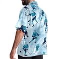 thumbnail image 3 of Ice Hockey Men's Short Sleeve Casual Printed Button Down Beach Shirts - Summer Fashion Tops, 3 of 6