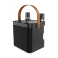 thumbnail image 2 of Altavoz inalámbrico portátil rectangular con micrófono y alcance de transmisión de 10 m Negro, 2 of 9