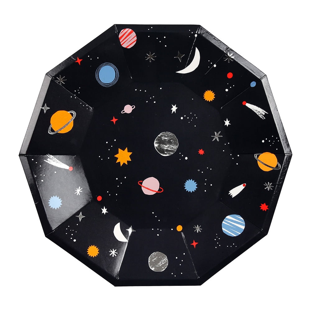 Meri Meri Space Plate Lg , 8ct