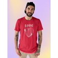 thumbnail image 2 of Love Techno Style Heart T-Shirt Men -Image by Shutterstock, Male XX-Large, 2 of 4