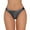 Grey, variant on Women's Silky Shiny Low Waist Briefs Transparent Underwear
