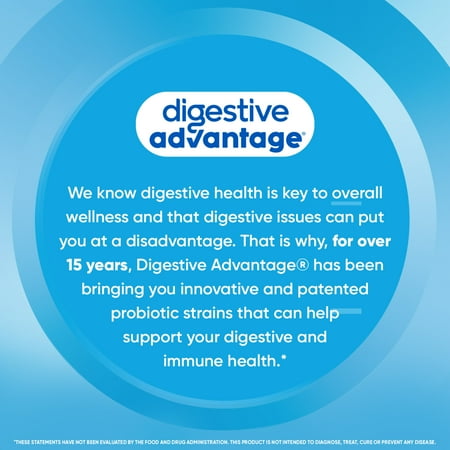 Digestive Advantage Daily Probiotics For Women And Men, Gut Health, Natural Superfruit Flavors, 90 Gummies