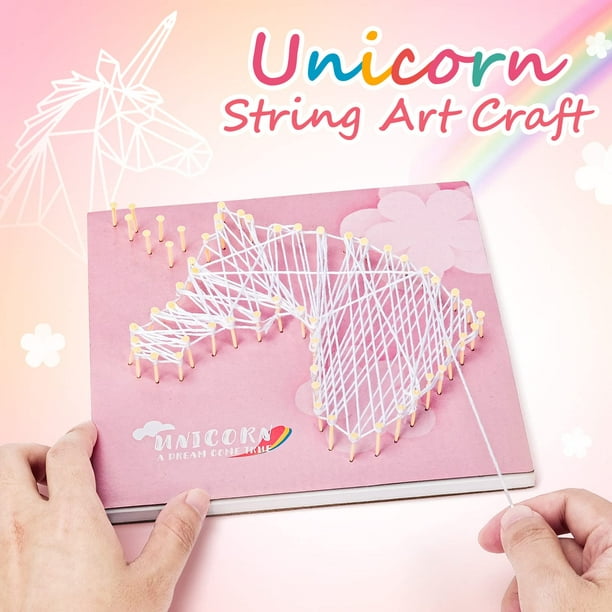 Pearoft DIY Unicorn String Art Craft Kit Toys for Age 6 7 8 Year Old Girl  Unicorn Toys Gifts for 7 8 9 10 Year Old Girls | Childrens Art Kits for 7 8