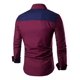 thumbnail image 2 of Camisas De Poliéster Hombre Larga Slim Casual Formal Moda, 2 of 8