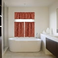 thumbnail image 6 of Kitchen Curtains 36 Inch Length Sets with Valance, 3 Piece Rod pocket Thermal Insulated Room Darkening Blackout Curtains For Kitchen, Bedroom And Bath Room(52X18+26X36 Inch, Rust Red,3 Pieces), 6 of 6