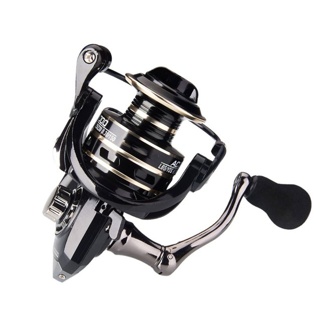 Fishing Reel All Metal Spool And Rocker Spinning Reel 8KG/17.6LB Max Drag 2000-7000 Series Saltwater Carp Fishing ,Rigid Aluminum Skeletal Frame