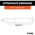 thumbnail image 5 of CURT 45795 14 Inch Trailer Hitch Extension for 2 Inch Receiver, 5 of 5