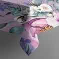 thumbnail image 3 of Purple Butterfly Flower Butterfly Pattern Rectangle Tablecloth 60"x84",Waterproof Polyester Rectangle Table Cloth, Wipeable Spillproof Polyester Tablecloth for Dining, Camping, Indoor and Outdoor, 3 of 5