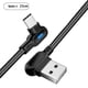 thumbnail image 4 of Bearachild Cable de carga rápida Cable de datos de ángulo de 90 grados con luz, cable móvil tipo C, negro, 25 cm Negro 25 CM tipo-c 20piezas, 4 of 6