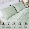 thumbnail image 3 of Superior Tanta Cotton Woven Coverlet, Throw, Sage, 3 of 11