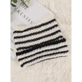 thumbnail image 4 of Lava Knit Cat Ear Beanie for Women, Soft Warm Striped Winter Hat, 19"-23" Universal Fit, 4 of 6