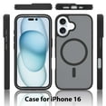 thumbnail image 6 of For iPhone 16 Phone Case, Matte Magnetic,Support for Magsafe,Lightweight & Slim,Translucent Frosted Shockproof Protective Rugged Scratch-Resistant Phone Case Cover,Purple, 6 of 6