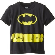 SEVEN TIMES SIX DC Comics Toddler Boys' Batman Superhero Logo Caped Costume T-Shirt, 2T