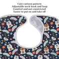 thumbnail image 4 of Adult Bibs For Elderly, Waterproof Adult Bib Eating Clothing Protector, Reusable Adult Bibs With 3 Layers, 4 of 8