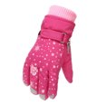 thumbnail image 1 of relayinert 1 Paire de Gants de Ski d'Hiver Froid pour Fille Gants de Sport Portables Mitaines Coupe-Vent Épaisses Rouges, 1 of 7
