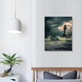 thumbnail image 3 of Chilfamy Lighthouse Canvas Wall Art Picture 16x20in for Living Room Bedroom Wall Decor 16x20in, 3 of 3