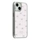 thumbnail image 1 of For iPhone 15 Case Lacquered Epoxy Pattern TPU + Acrylic Phone Cover Large Camera Cutout - Flowers, 1 of 5
