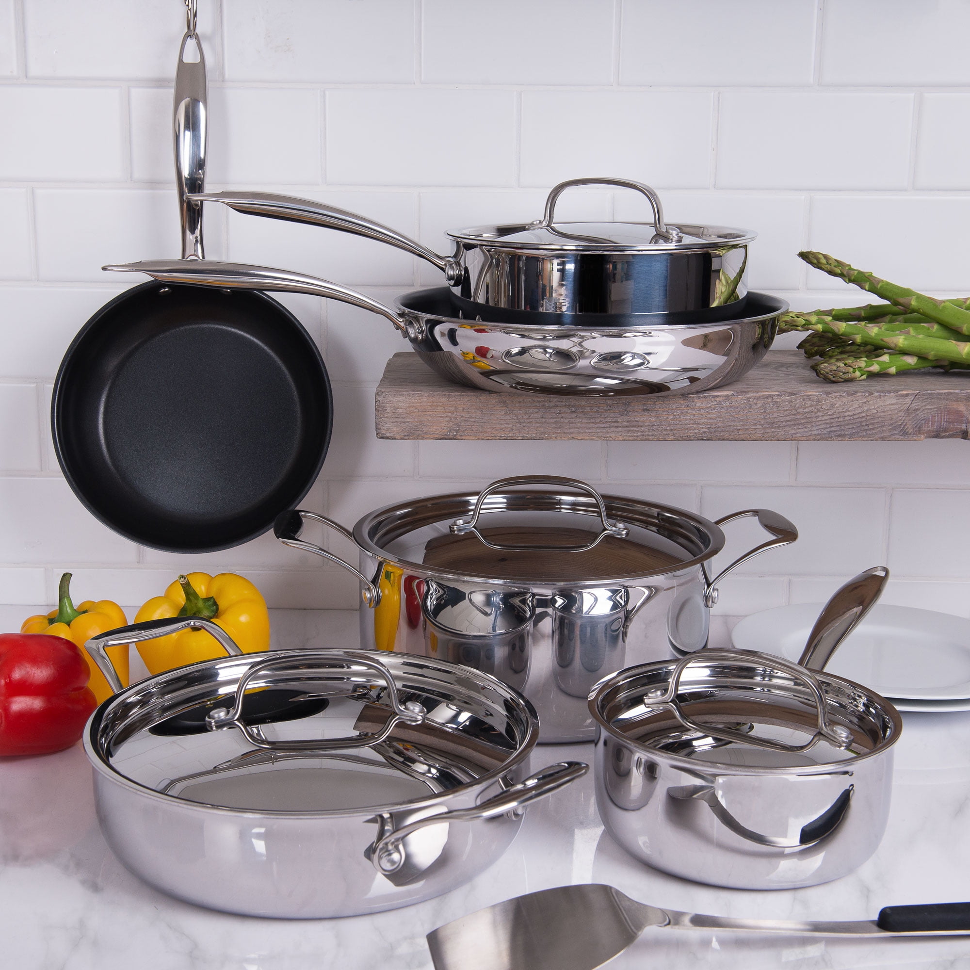 Sweden 316 Stainless Steel Pot Set Full Set Of Household Kitchen Non-stick  Pot 4-piece Combination Kitchen Utensils