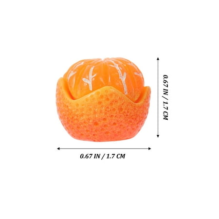 

20pcs DIY Orange Shape Charms DIY Headwear Resin Decor Headdress Making Materials