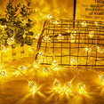 thumbnail image 4 of Cadena de luces LED con forma de bola redonda de hierro hueco, decoración navideña para patio marroquí, cadena de luces con batería solar, caja de luces, 4 of 5