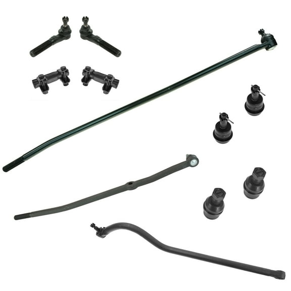 TRQ Front 11pc Suspension Ball Joint Tie Rods Track Bar Kit for 98-99 Ram 4x4 PSA58696 Fits select: 1998-1999 DODGE RAM 1500, 1998-1999 DODGE RAM 2500