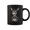 Black, variant on Donkey With Heart Sweet Donkey Motif With Heart Symbol Coffee Mugs