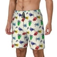 thumbnail image 2 of Daiia Cartoon Sea Turtle Mens Swim Trunks Swim Shorts Quick Dry Swim Shorts with Mesh Lining Pockets-X-Large, 2 of 9