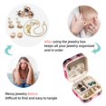thumbnail image 4 of Pink Monkey Travel Portable Square Jewelry Display Necklace Organizer Storage Box, 4 of 6