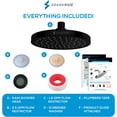 thumbnail image 7 of SparkPod High Pressure Rainfall Shower Head, Easy Install, Energy Saving (8 inch Round, Black Matte), 7 of 7